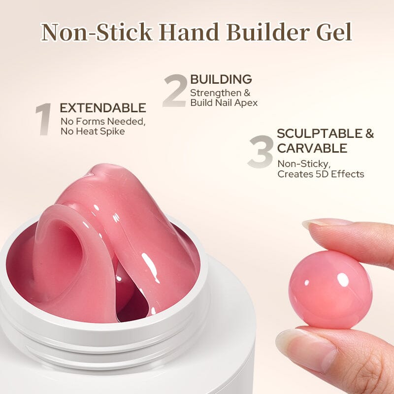 Non‑Stick Hand Builder Gel 5D Sculpting Gel 15ml Extension Nail Gel BORN PRETTY 