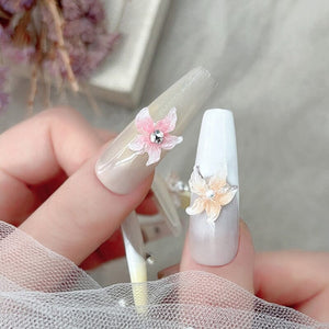 30pcs Lily Flowers Plastic Nail Art Decorations Clearance No Brand 