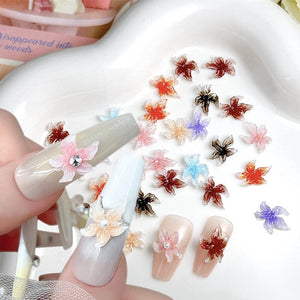 30pcs Lily Flowers Plastic Nail Art Decorations Clearance No Brand 