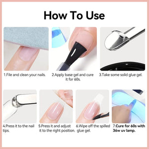 Solid Glue Gel For Nail Tips 10ml Gel Nail Polish UR SUGAR 