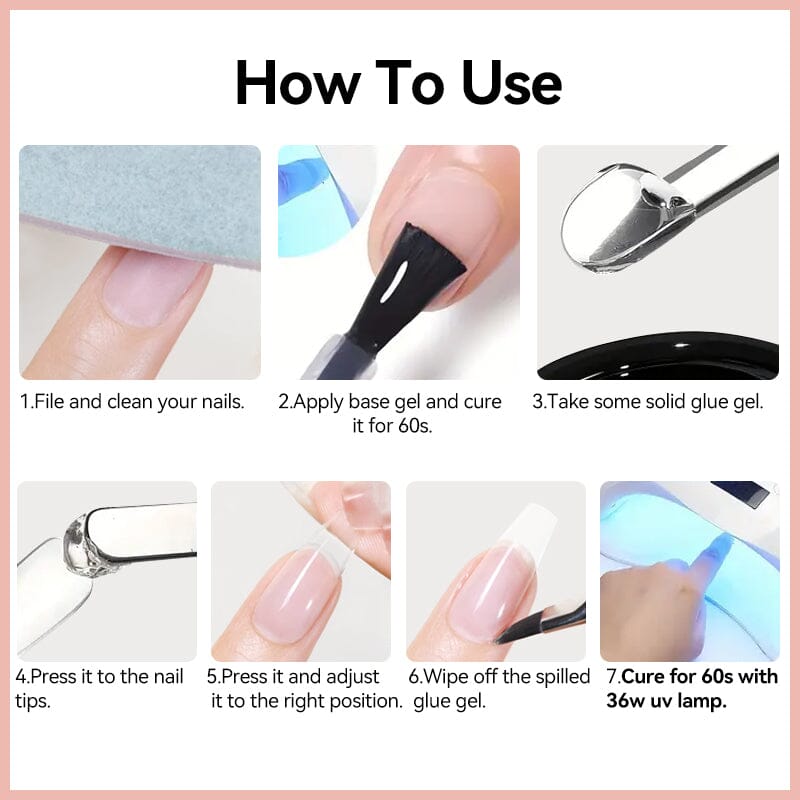 Solid Glue Gel For Nail Tips 10ml Gel Nail Polish UR SUGAR 