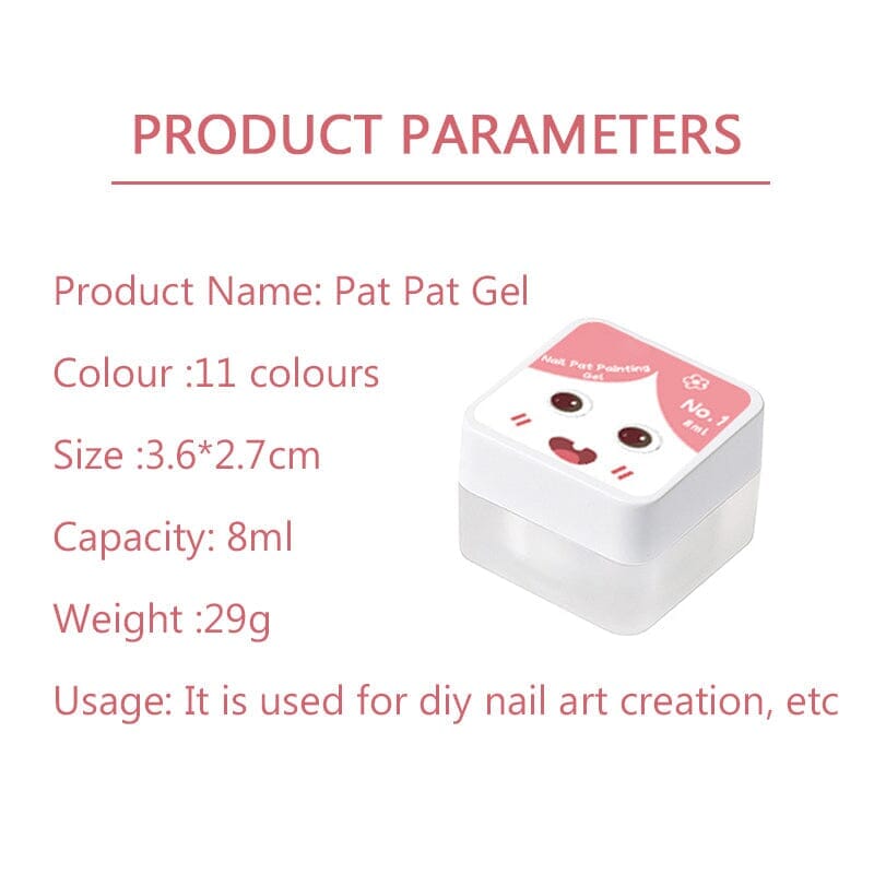 Pat Painting Gel 8ml #2 Green with Sponge Clearance No Brand 