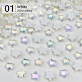 100pcs Star Plastic Nail Art Decorations Clearance No Brand 01 