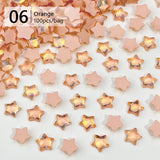 100pcs Star Plastic Nail Art Decorations Clearance No Brand 06 
