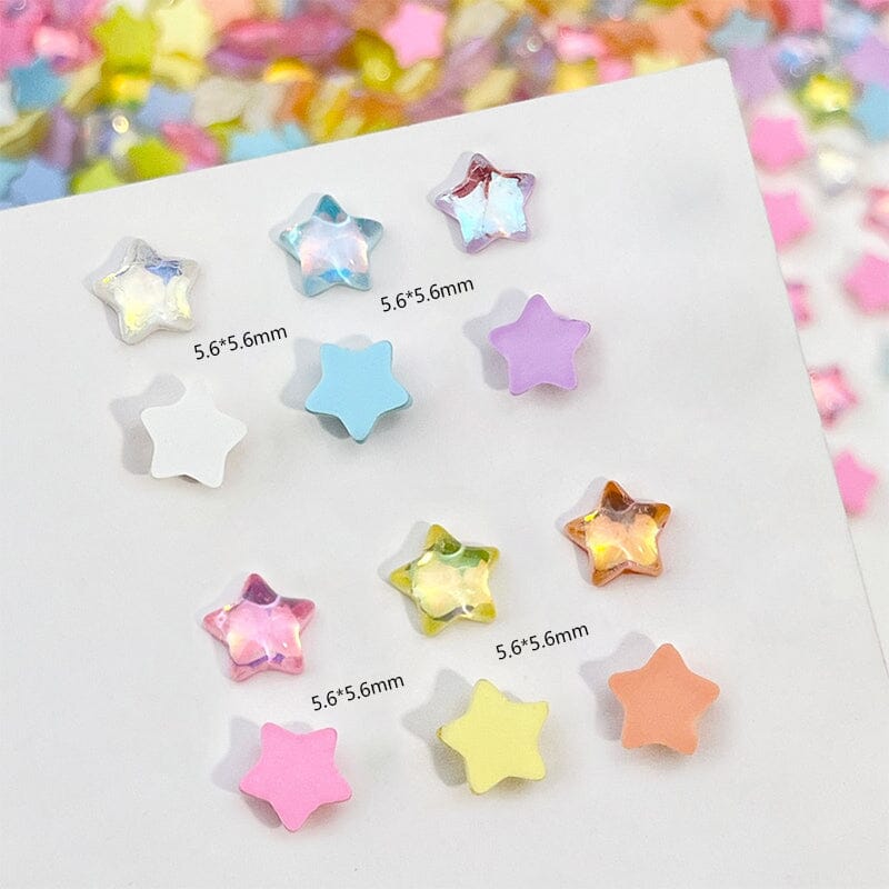 100pcs Star Plastic Nail Art Decorations Clearance No Brand 