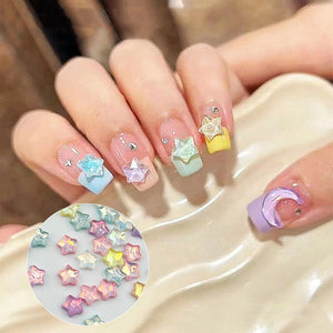 100pcs Star Plastic Nail Art Decorations Clearance No Brand 