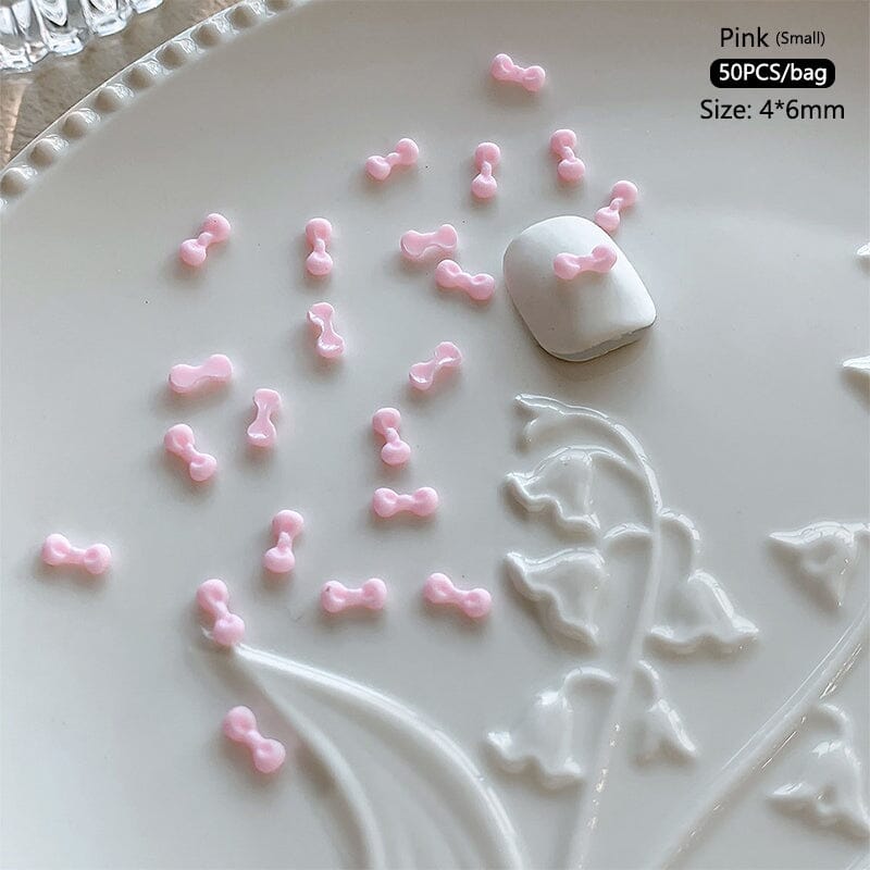 50pcs Bowknot Plastic Nail Art Decorations Nail Decoration No Brand 10 