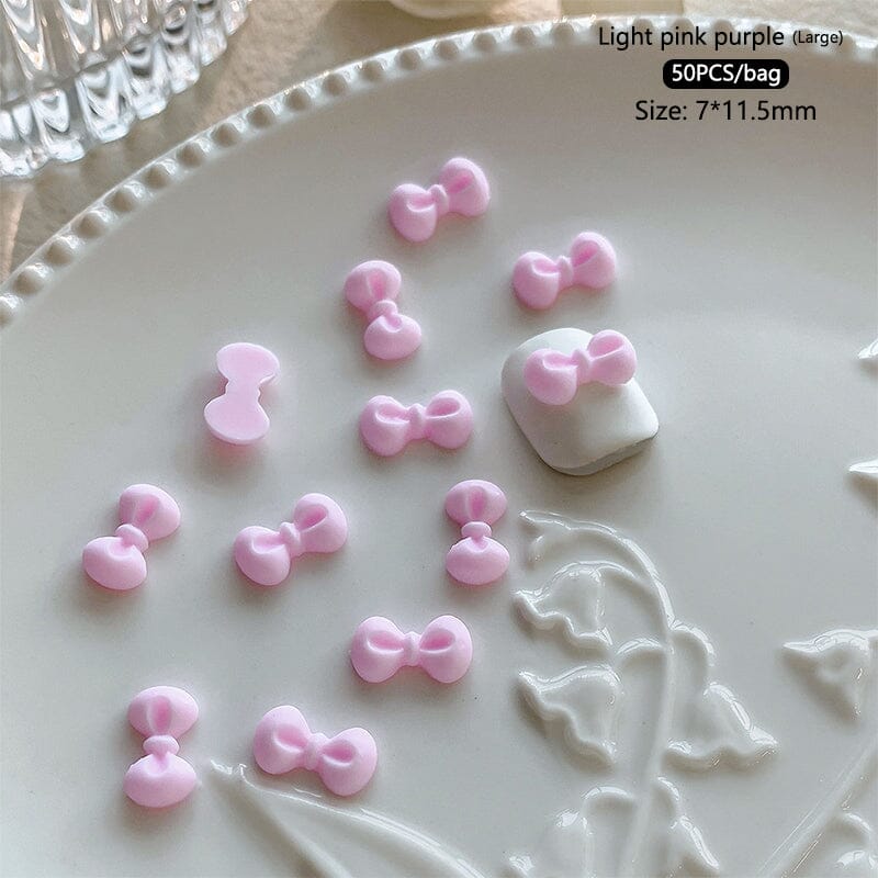 50pcs Bowknot Plastic Nail Art Decorations Nail Decoration No Brand 15 