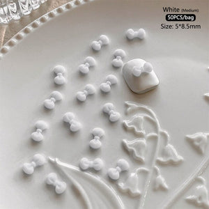 50pcs Bowknot Plastic Nail Art Decorations Nail Decoration No Brand 02 