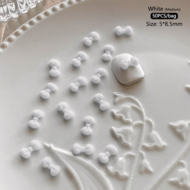 50pcs Bowknot Plastic Nail Art Decorations Nail Decoration No Brand 02 