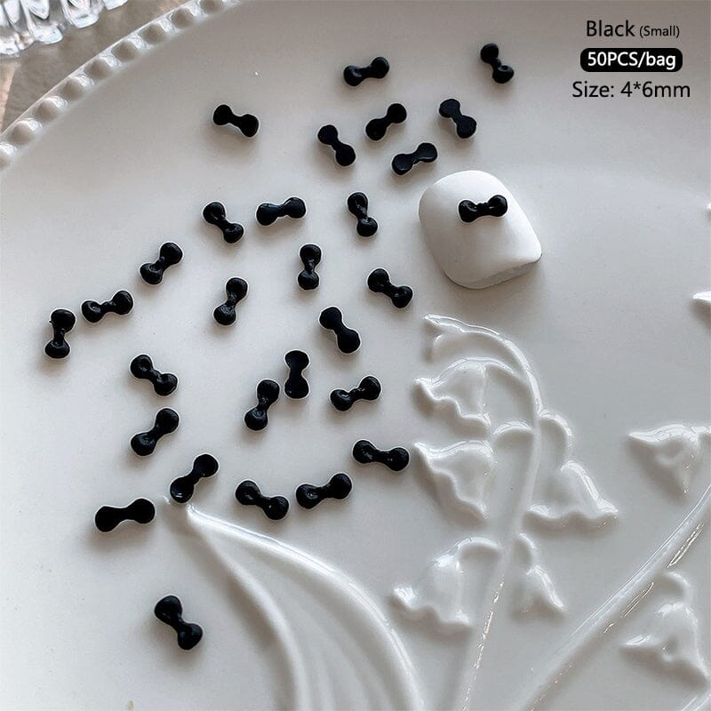 50pcs Bowknot Plastic Nail Art Decorations Nail Decoration No Brand 28 