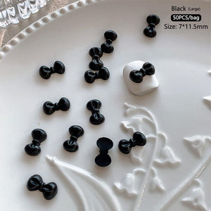 50pcs Bowknot Plastic Nail Art Decorations Nail Decoration No Brand 