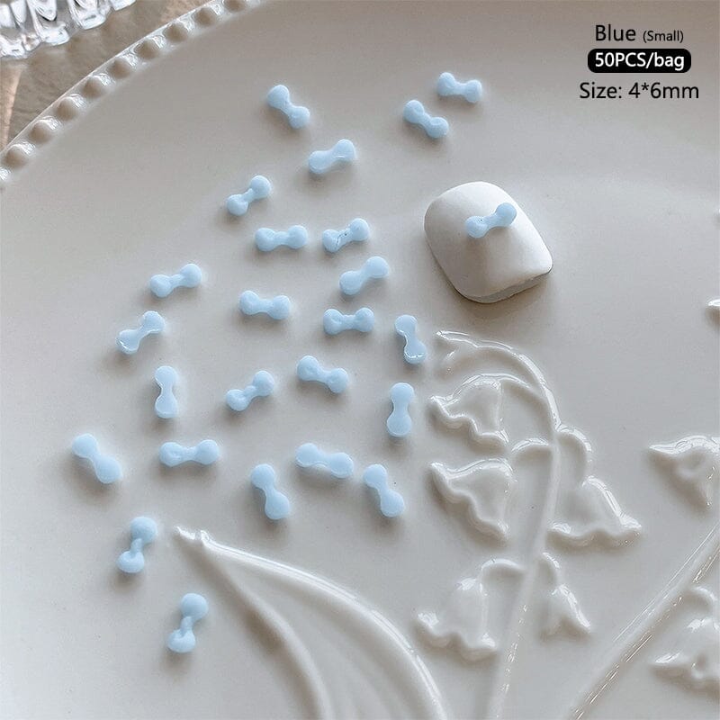 50pcs Bowknot Plastic Nail Art Decorations Nail Decoration No Brand 04 