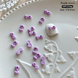 50pcs Bowknot Plastic Nail Art Decorations Nail Decoration No Brand 08 