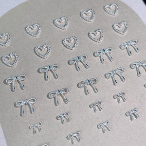 10pcs Bowknot Alloy Rhinestone Nail Decoration #02 Nail Art No Brand 