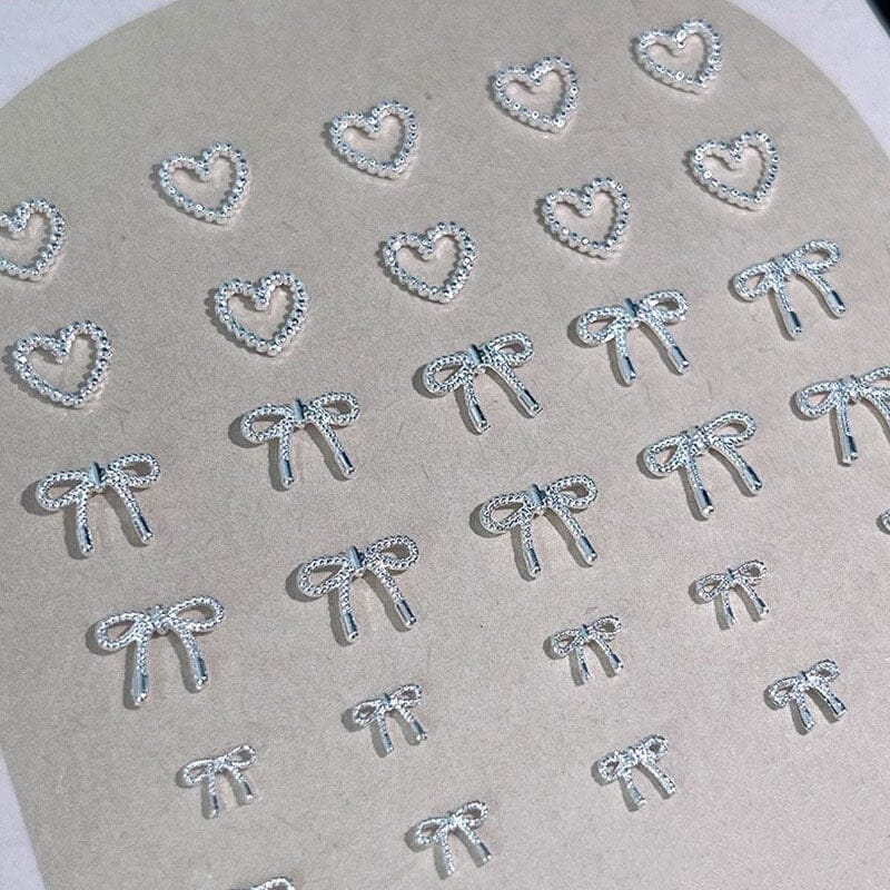 10pcs Bowknot Alloy Rhinestone Nail Decoration #02 Nail Art No Brand 