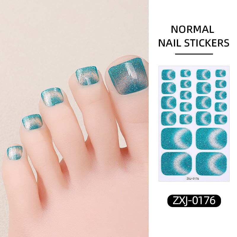 22 Tips Toenail Cat Magnetic Full Cover Nail Stickers ZXJ Series Clearance No Brand ZXJ-0176 