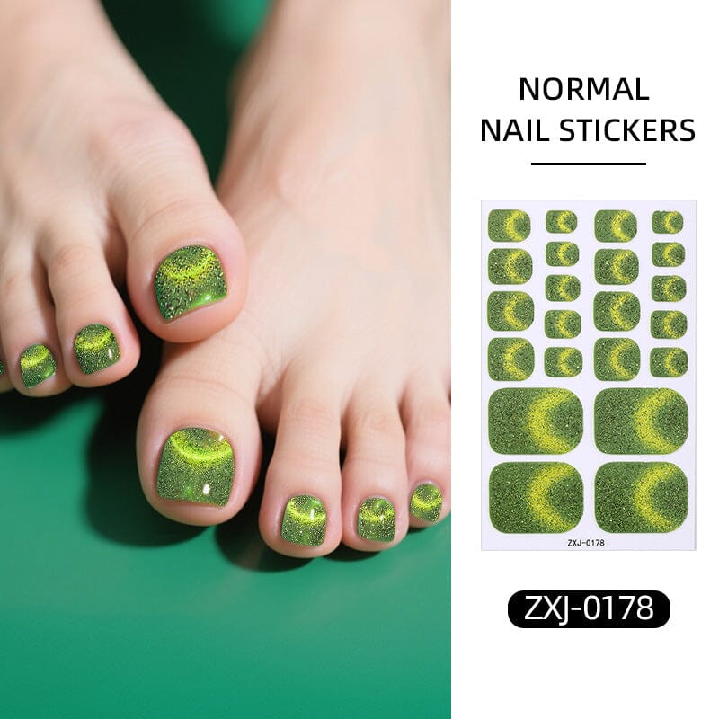 22 Tips Toenail Cat Magnetic Full Cover Nail Stickers ZXJ Series Clearance No Brand ZXJ-0178 