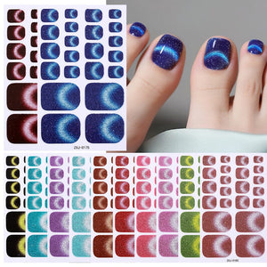 22 Tips Toenail Cat Magnetic Full Cover Nail Stickers ZXJ Series Clearance No Brand 