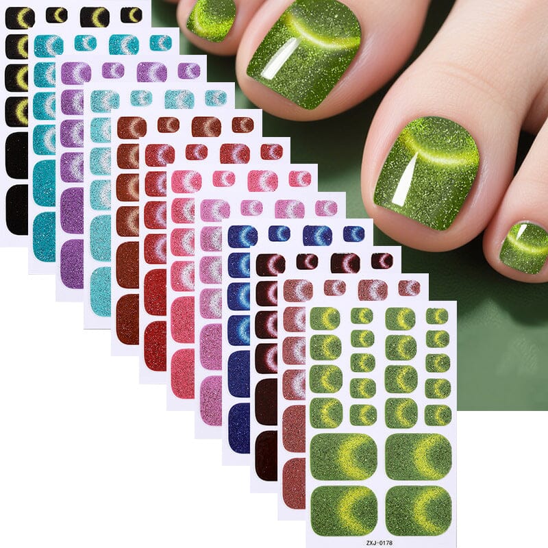 22 Tips Toenail Cat Magnetic Full Cover Nail Stickers ZXJ Series Clearance No Brand 