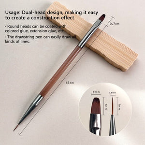 Construction & Liner Dual Ended Nail Brush Tools & Accessories No Brand 