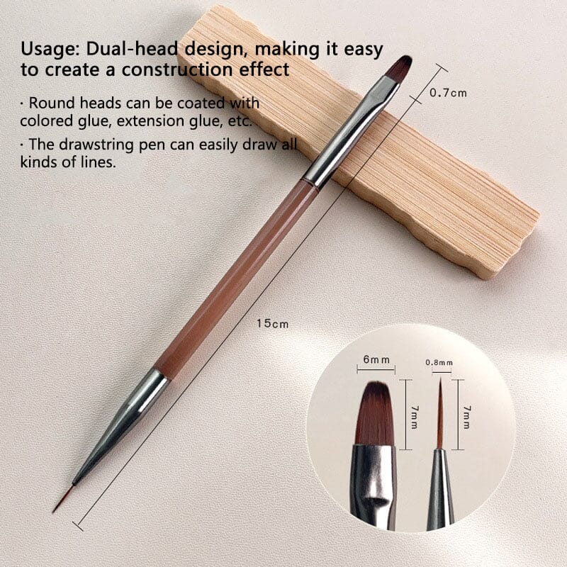 Construction & Liner Dual Ended Nail Brush Tools & Accessories No Brand 