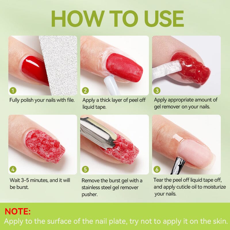 Magic Nail Gel Remover 7ml Base & Top Coat LILYCUTE 