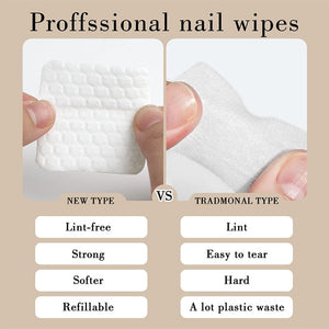 200pcs Nail Cleaning Cotton Pads Tools & Accessories No Brand 