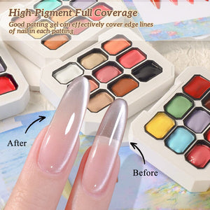 9 Colors Pat Painting Gel Gel Nail Polish No Brand 