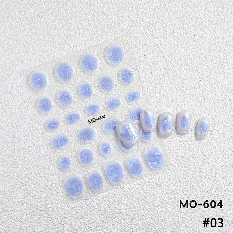 Vortex 3D Nail Stickers MO Series Clearance No Brand 