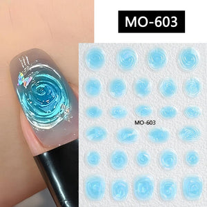 Vortex 3D Nail Stickers MO Series Clearance No Brand MO-603 