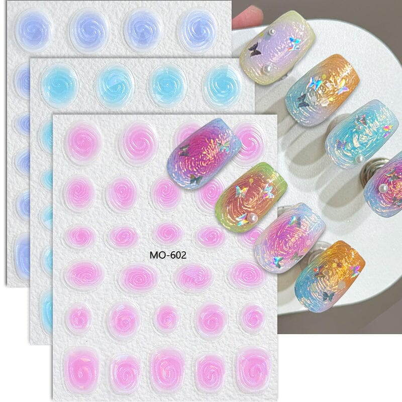 Vortex 3D Nail Stickers MO Series Clearance No Brand 