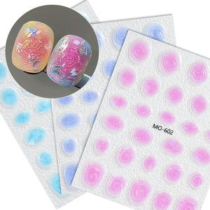 Vortex 3D Nail Stickers MO Series Clearance No Brand 