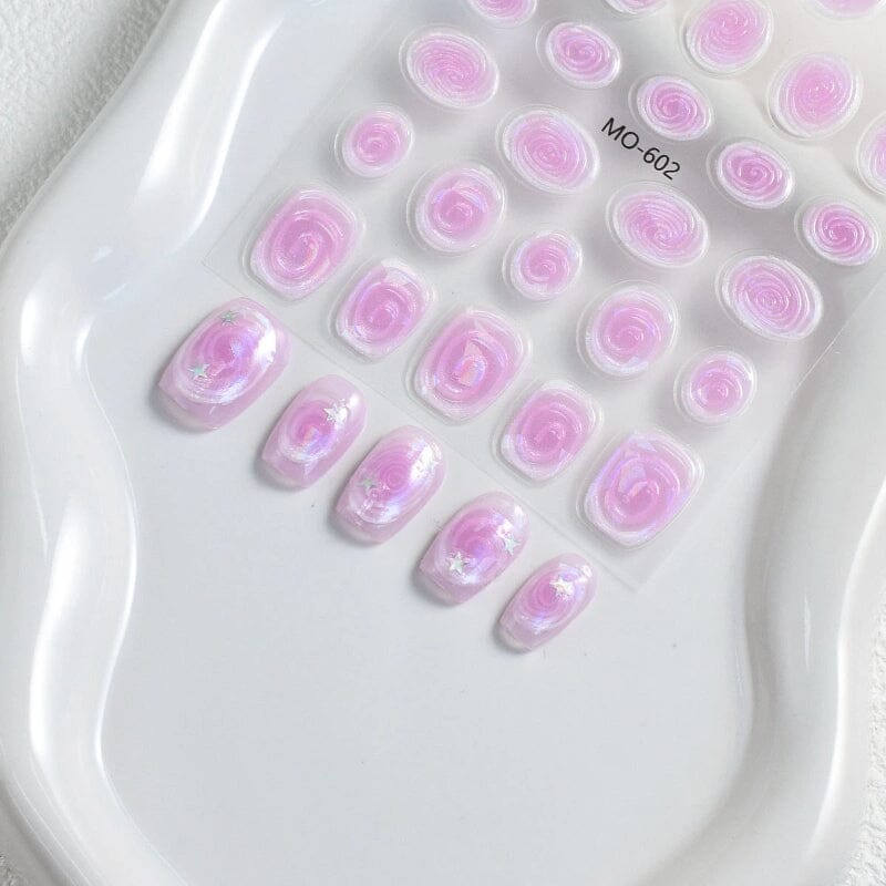 Vortex 3D Nail Stickers MO Series Clearance No Brand 