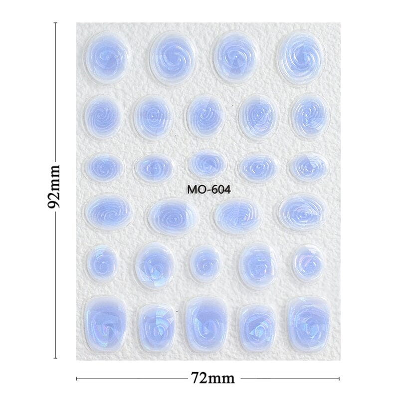 Vortex 3D Nail Stickers MO Series Clearance No Brand 