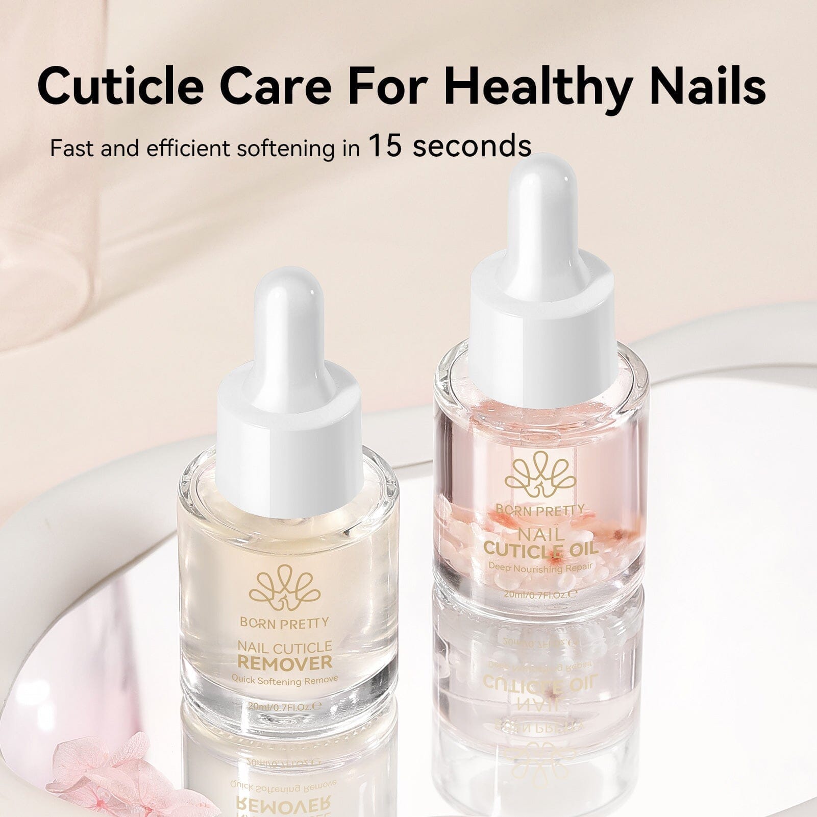 2pcs Set Nail Cuticle Remover & Cuticle Oil 20ml Tools & Accessories BORN PRETTY 