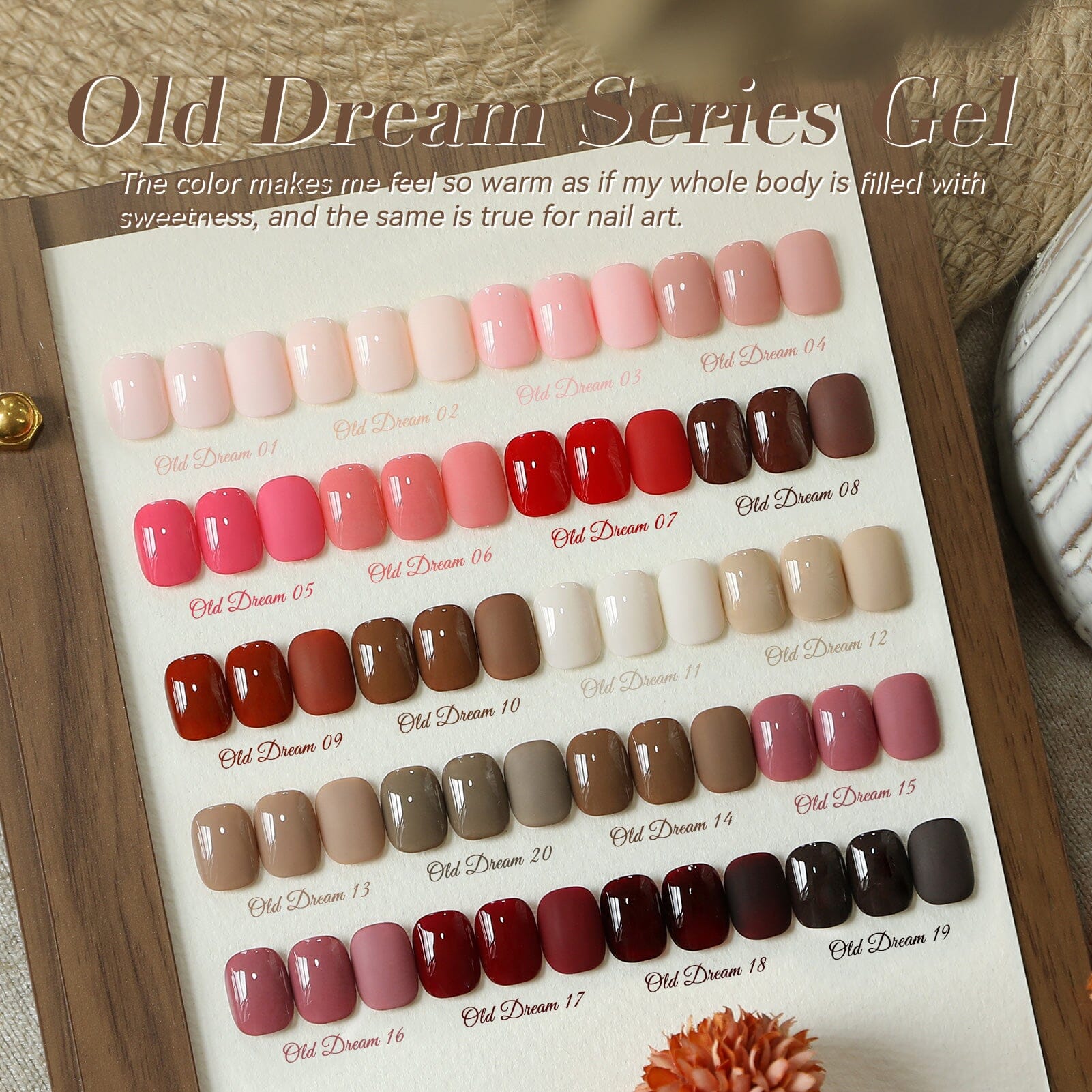 23 Bottles Color Gel Polish Set S14 Old Dream 5ml Gel Nail Polish BORN PRETTY 
