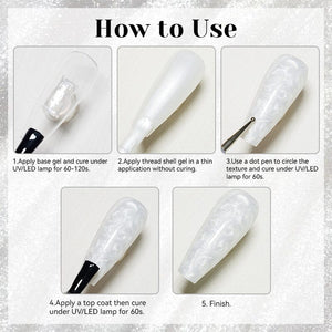 Thread Shell Gel 15ml Gel Nail Polish NICOLE DIARY 