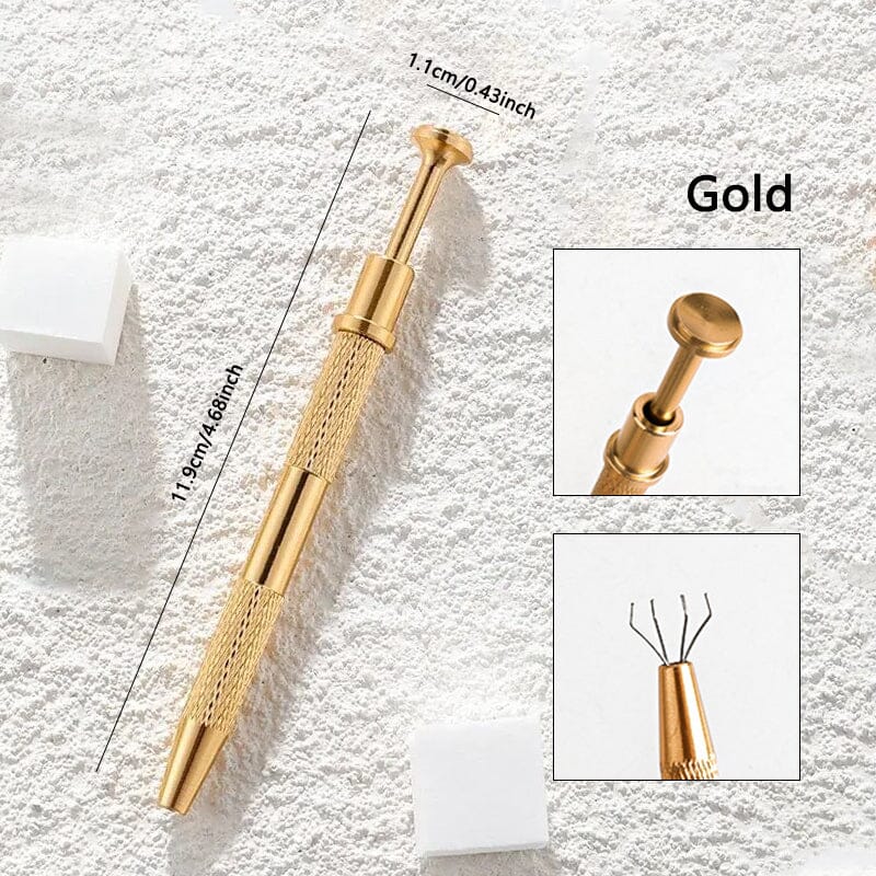 Gold Metal Sponge Grabbing Clip Tools & Accessories No Brand 