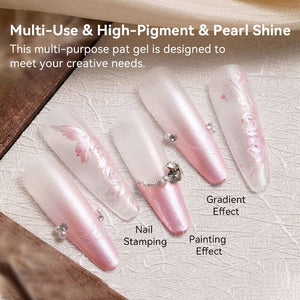 9 Colors 4 in 1 Pat Painting Gel Veiled Moon Gel Nail Polish UR SUGAR 