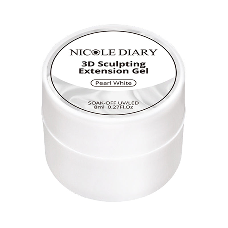 Pearl White 3D Sculpting Extension Gel 8ml