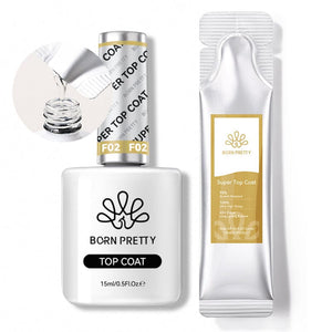 2pcs Set Super Top Coat 15ml Base & Top Coat BORN PRETTY 