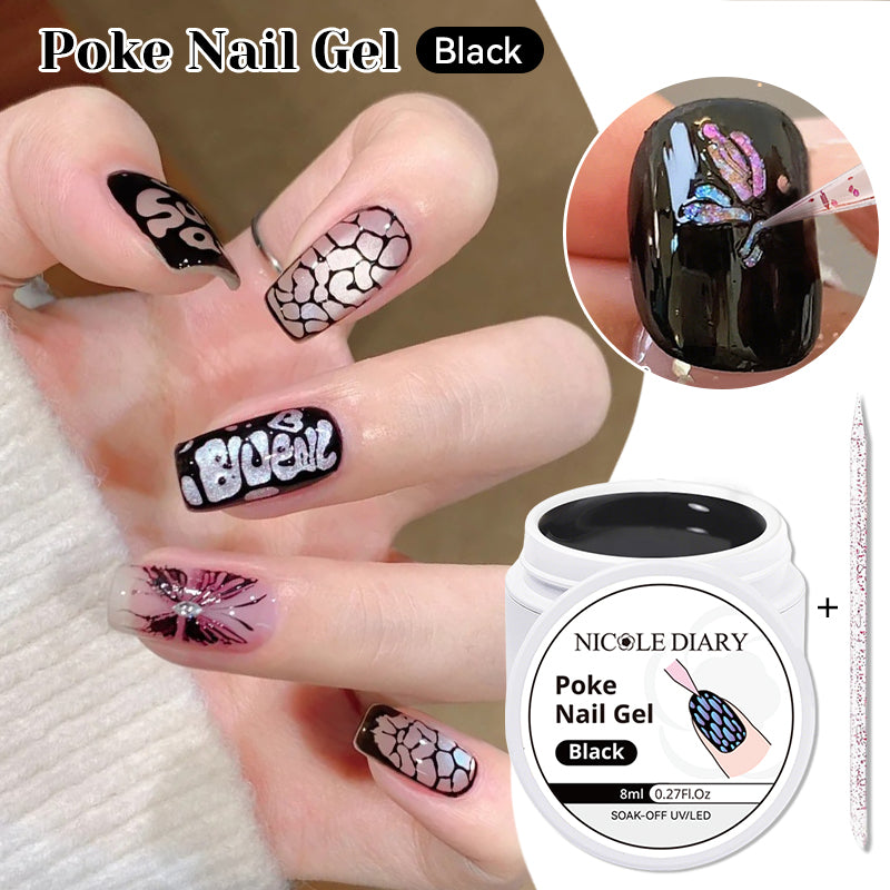 Poke Nail Gel Black 8ml