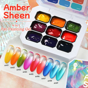 4 in 1 Pat Painting Gel Gel Nail Polish UR SUGAR #07 Amber Sheen 