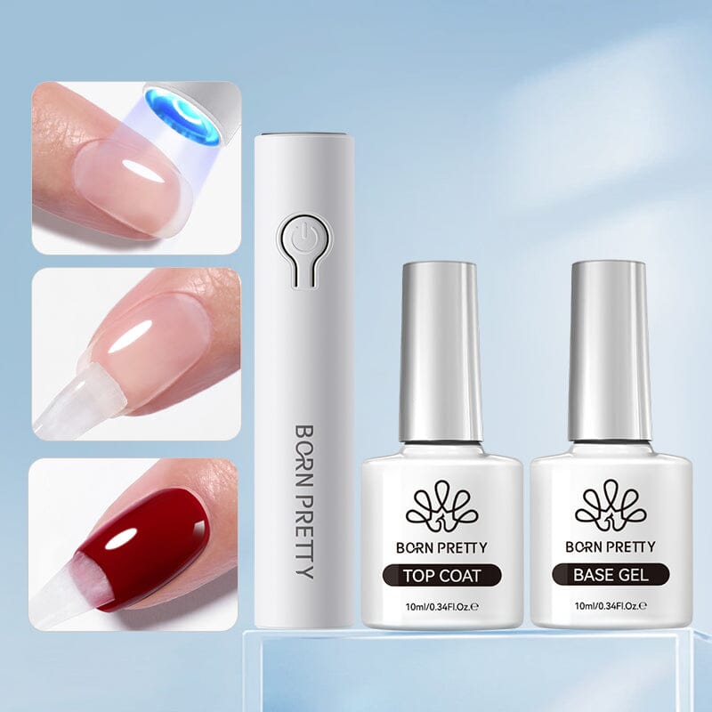Mini Hand Light & Base Top Coat Sets & Kits BORN PRETTY 