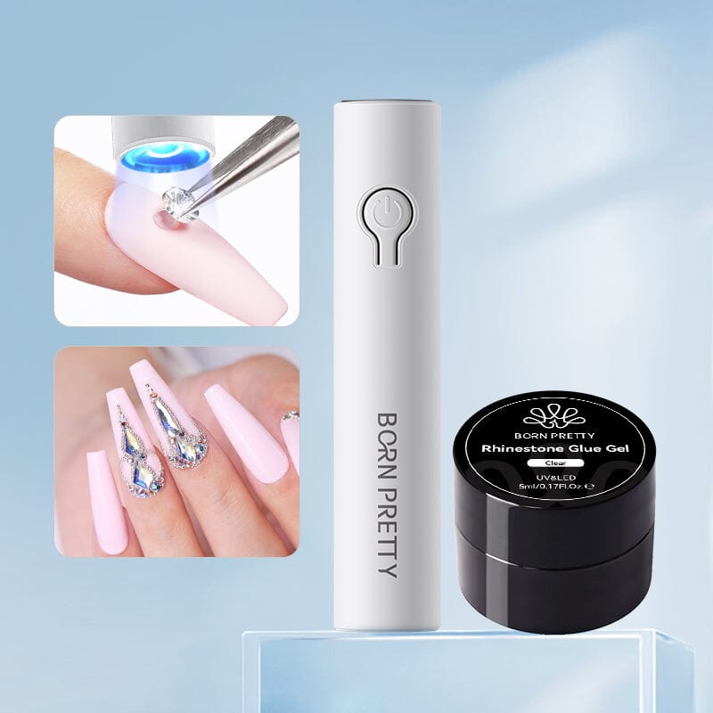 Mini Hand Light & Rhinestone Glue Gel Sets & Kits BORN PRETTY 