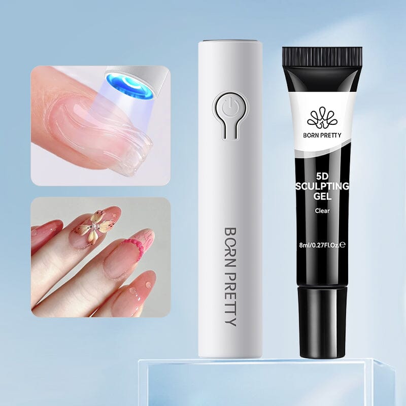 Mini Hand Light & 5D Sculpting Gel Clear Sets & Kits BORN PRETTY 