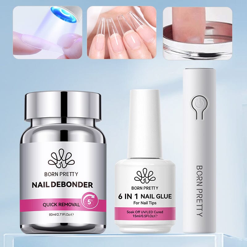Mini Hand Light & 6 in 1 Gel & Nail Debonder Sets & Kits BORN PRETTY 