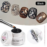 Poking Nail Gel 5ml Gel Nail Polish BORN PRETTY Black 