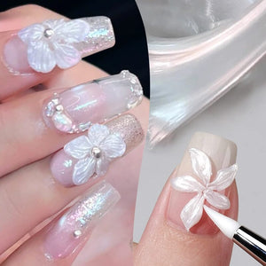 Pearl White 5D Sculpting Gel 5ml Gel Nail Polish BORN PRETTY 